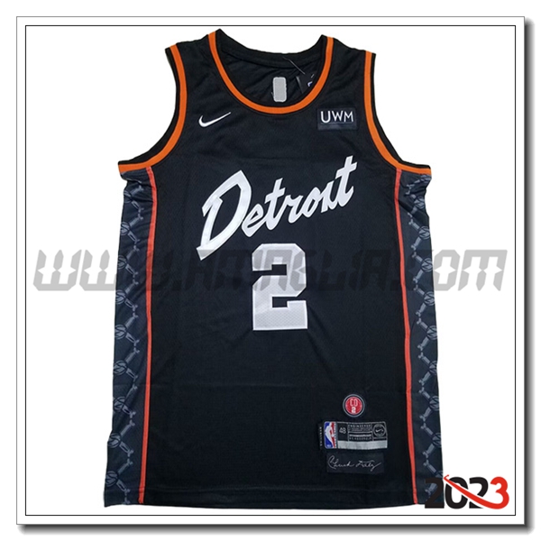 Maglia Detroit Pistons (CUNNINGHAM #2) 2023/24 Nero