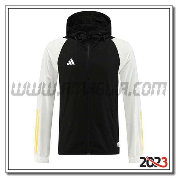 Giacca A Vento Adidas Nero/Bianco 2023 2024