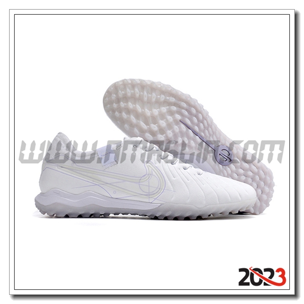 Nike Scarpe Da Calcio Tiempo Legend X PRO TF Bianco