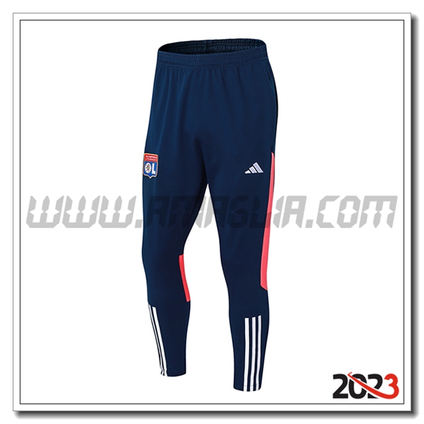 Pantaloni Da Allenamento Lione Blu/Rosa 2023 2024