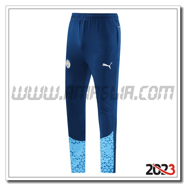 Pantaloni Da Allenamento Manchester City Blu 2023 2024 -04