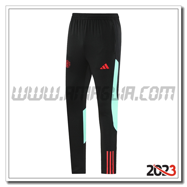 Pantaloni Da Allenamento Manchester United Nero/Blu/Rosso 2023 2024