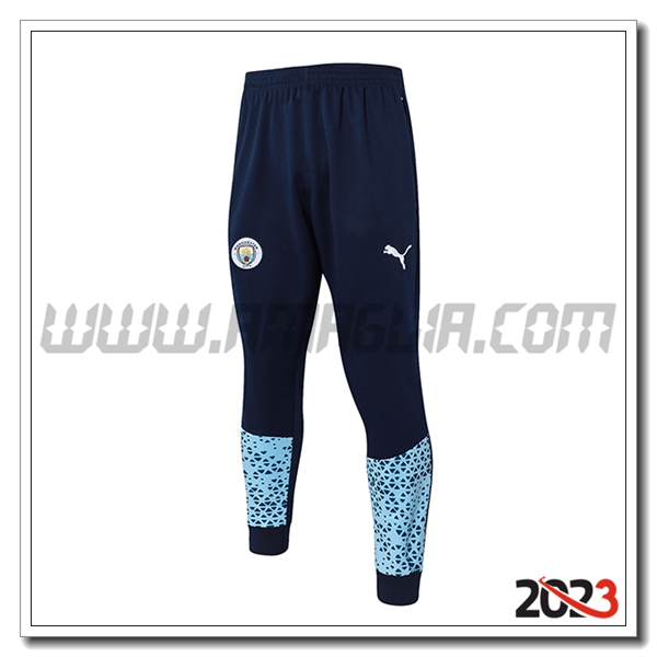 Pantaloni Da Allenamento Manchester City Blu/Nero 2023 2024
