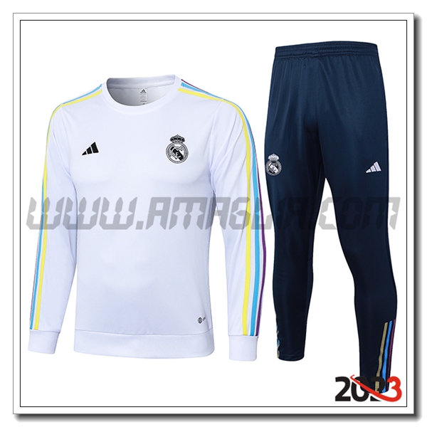 Tuta Allenamento Real Madrid Bianco/Nero 2023 2024