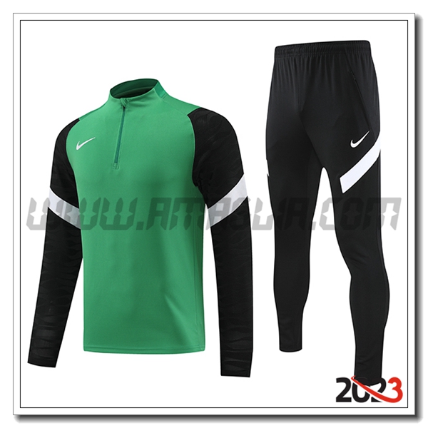Tuta Allenamento Nike Verde/Nero 2023 2024
