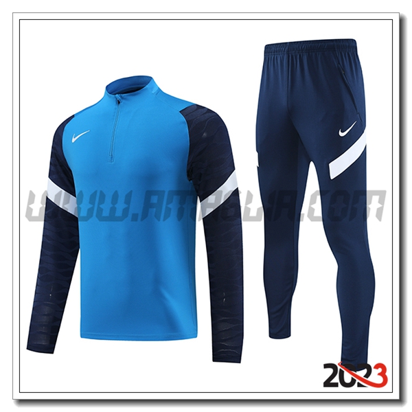 Tuta Allenamento Nike Blu/Nero 2023 2024
