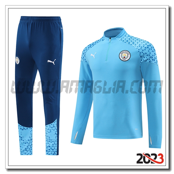 Tuta Allenamento Manchester City Blu 2023 2024 -04