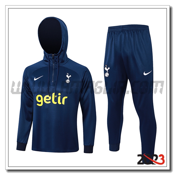 Giacca Con Cappuccio Tuta Tottenham Hotspur Blu Scuro 2023 2024