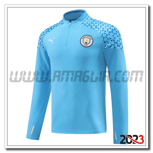Felpa Allenamento Manchester City Blu 2023 2024 -03