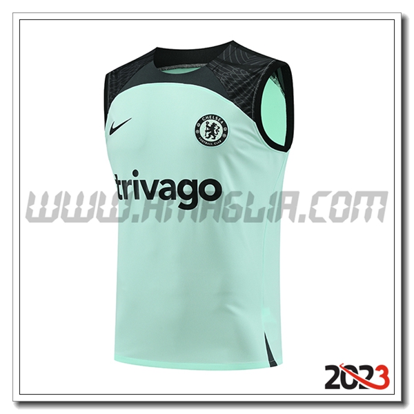 Canotta Allenamento FC Chelsea Verde/Nero 2023 2024