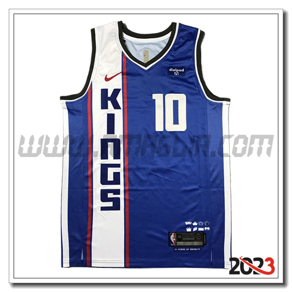 Maglia Sacramento Kings (SABONIS #10) 2023/24 Bianco/Blu