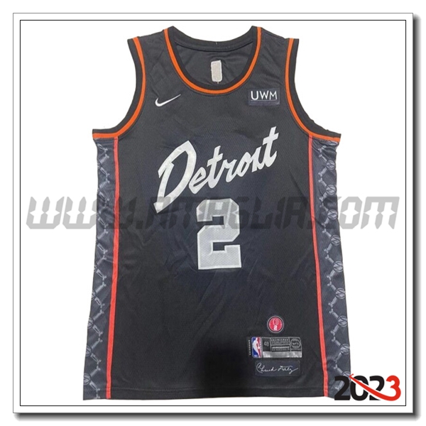 Maglia Detroit Pistons (CUNNINGHAM #2) 2023/24 Nero-02