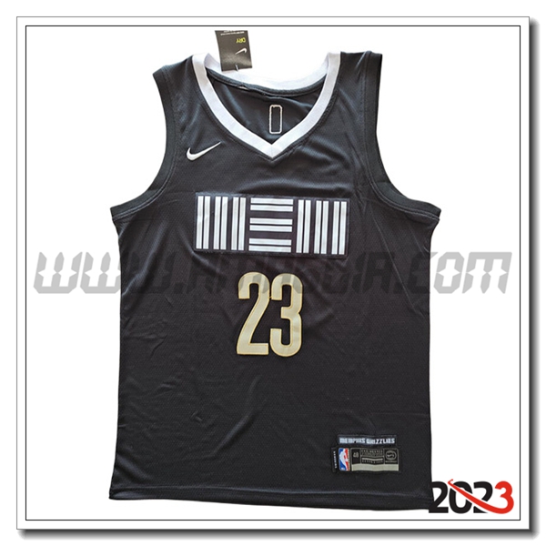 Maglia Memphis Grizzlies (Rosa #23) 2023/24 Nero -02