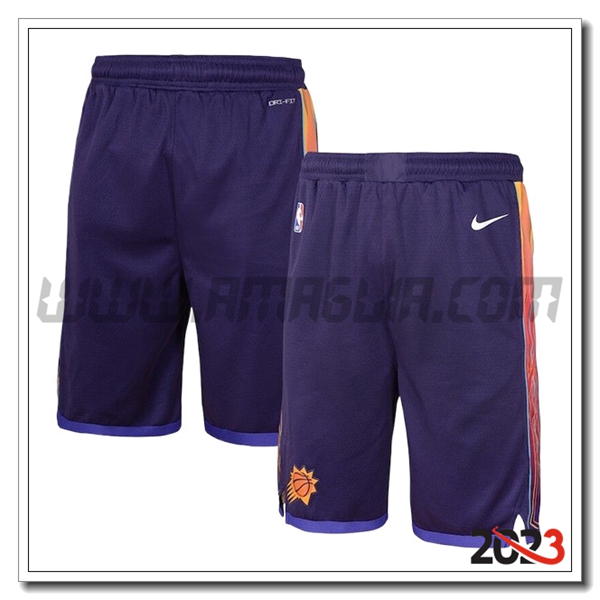 Pantaloncini NBA Phoenix Suns 2023/24 viola/Arancia