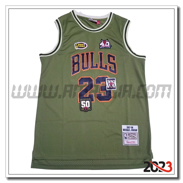 Maglia Chicago Bulls (JORDAN #23) 2023/24 Verde -02