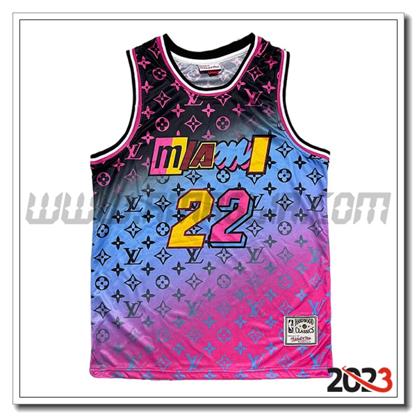 Maglia Miami Heat (BUTLER #22) 2023/24 viola/Blu/Nero