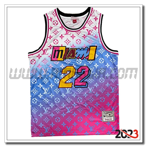 Maglia Miami Heat (BUTLER #22) 2023/24 viola/Blu/Bianco