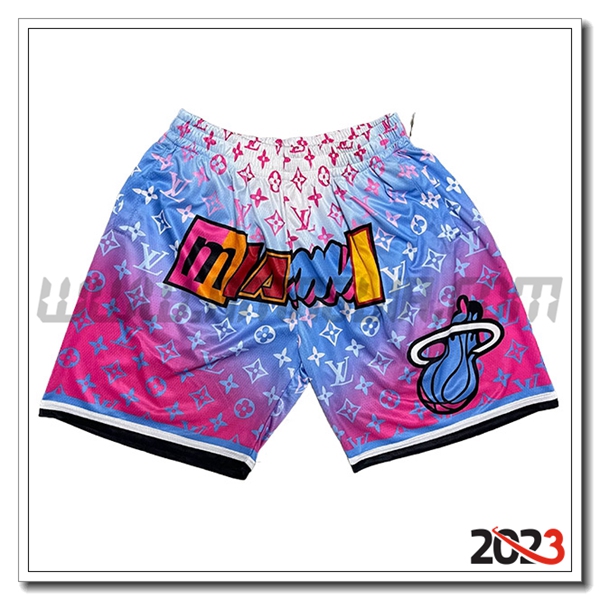 Pantaloncini NBA Miami Heat 2023/24 viola/Blu/Bianco