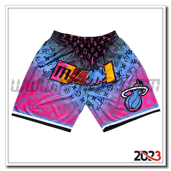 Pantaloncini NBA Miami Heat 2023/24 viola/Blu/Nero