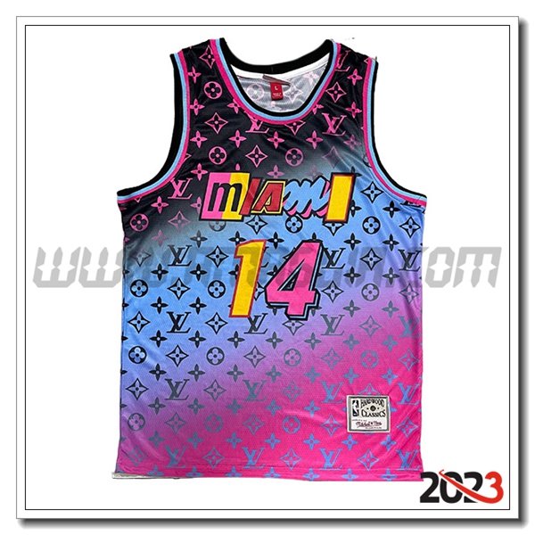 Maglia Miami Heat (HERRO #14) 2023/24 viola/Blu/Nero
