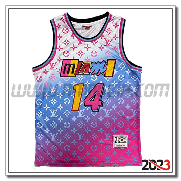 Maglia Miami Heat (HERRO #14) 2023/24 viola/Blu/Bianco