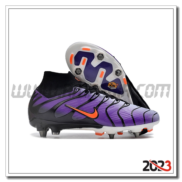 Nike Scarpe Da Calcio Air Zoom Mercurial Superfly IX Elite SG viola/Nero -02