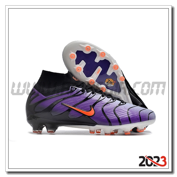 Nike Scarpe Da Calcio Air Zoom Mercurial Superfly IX Elite AG viola/Nero