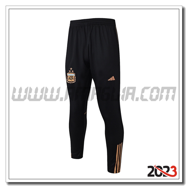 Pantaloni Allenamento Argentina Nero/Giallo 2023 2024