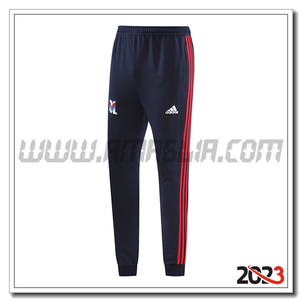 Pantaloni Allenamento Lione Rosso/Blu 2023 2024