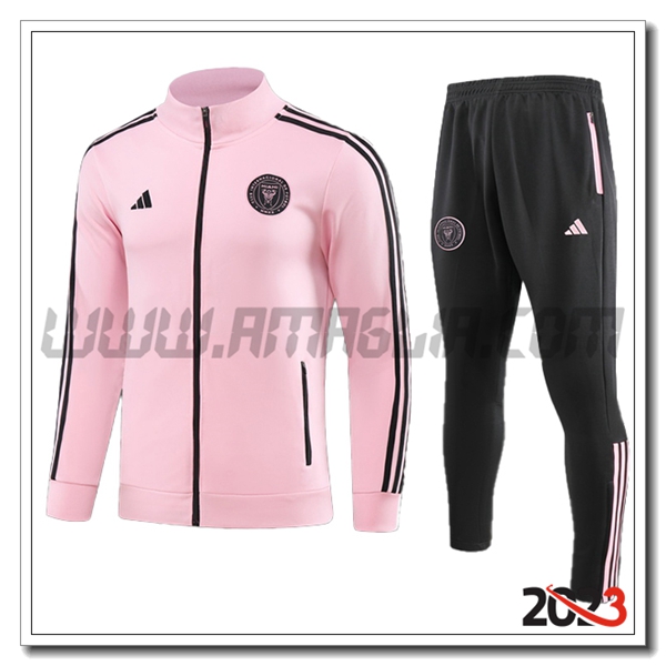 Tuta Allenamento Giacca Inter Miami CF Rosa/Nero 2023 2024