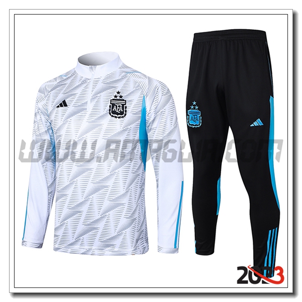 Tuta Allenamento Argentina Bianco/Grigio/Blu/Nero 2023 2024