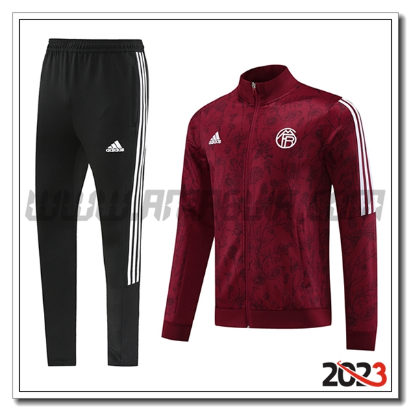 Tuta Calcio Giacca Bayern Monaco Rosso 2023 2024
