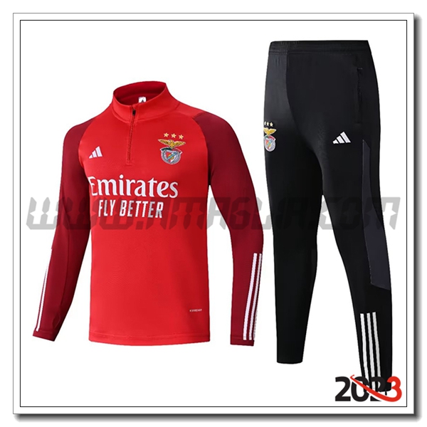 Tuta Allenamento Benfica Rosso/Nero 2023 2024