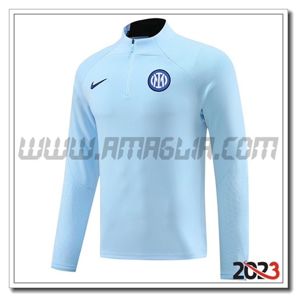 Felpa Allenamento Inter Milan Blu/Nero 2023 2024