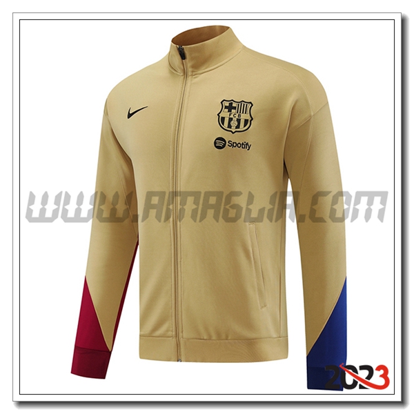 Giacca Calcio FC Barcellona Marrone 2023 2024