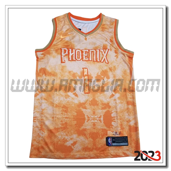 Maglia Phoenix Suns (BOOKER #1) 2023/24 Arancia -02