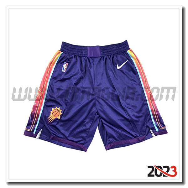 Pantaloncini NBA Phoenix Suns 2023/24 viola/Arancia -02