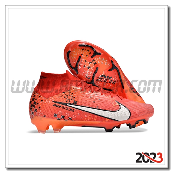 Nike Scarpe Da Calcio Zoom Superfly 9 MDS Elite FG Arancia/Bianco/Nero