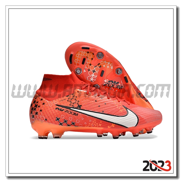 Nike Scarpe Da Calcio Air Zoom Mercurial Superfly IX Elite SG Arancia/Bianco/Nero
