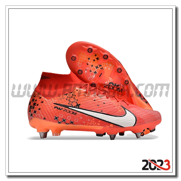 Nike Scarpe Da Calcio Air Zoom Mercurial Superfly IX Elite AG Arancia/Bianco/Nero -02