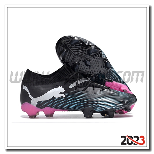 PUMA Scarpe Da Calcio Future Ultimate FG Nero/Bianco/Rosa -02