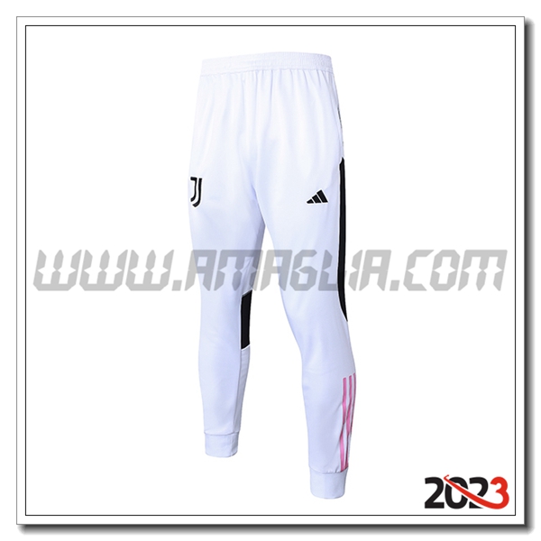 Pantaloni Allenamento Juventus Bianco/Nero/Rosa 2023 2024