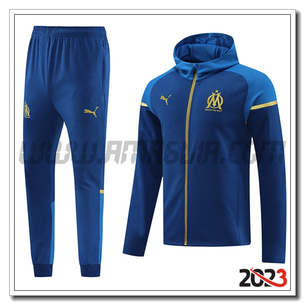 Giacca Con Cappuccio Tuta Giacca A Vento Marsiglia Blu 2023 2024