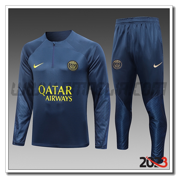 Tuta Allenamento NIKE PSG Bambino Blu 2023 2024