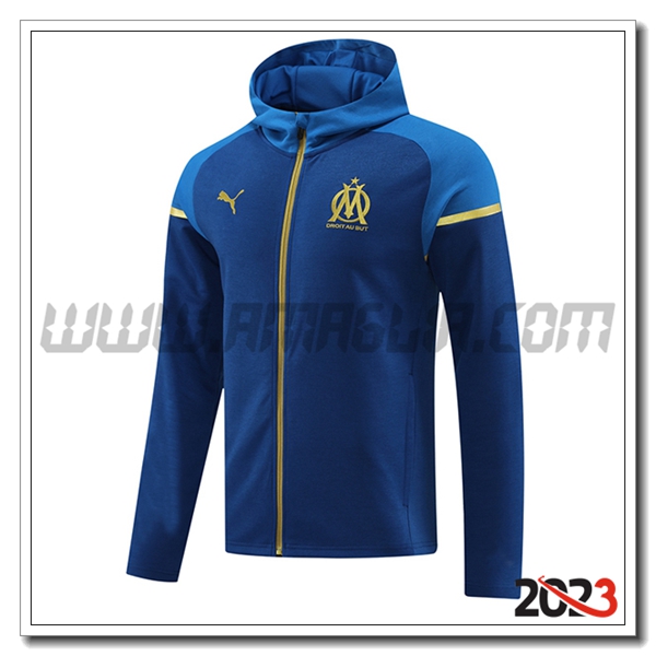 Giacca Con Cappuccio Marsiglia Blu 2023 2024