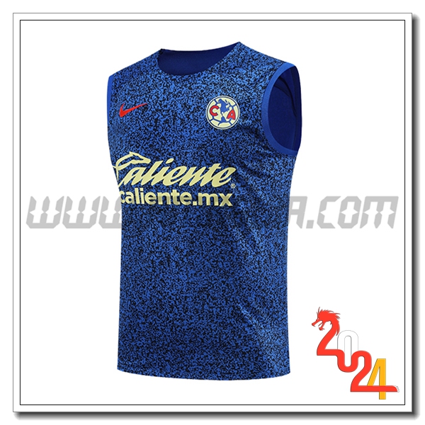 Canotta Allenamento Club America Blu/Nero/Verde 2024/2025