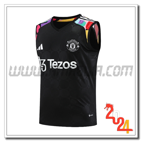 Canotta Allenamento Manchester United Nero 2024/2025 -06