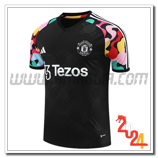 T Shirt Allenamento Manchester United Nero 2024/2025 -05