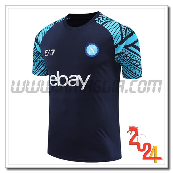 T Shirt Allenamento SSC Napoli Blu Scuro 2024/2025