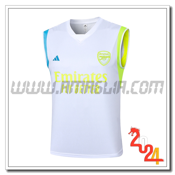 Canotta Allenamento Arsenal Bianco/Nero 2024/2025